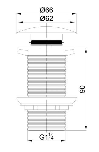 Донный клапан Volle 90-00-043