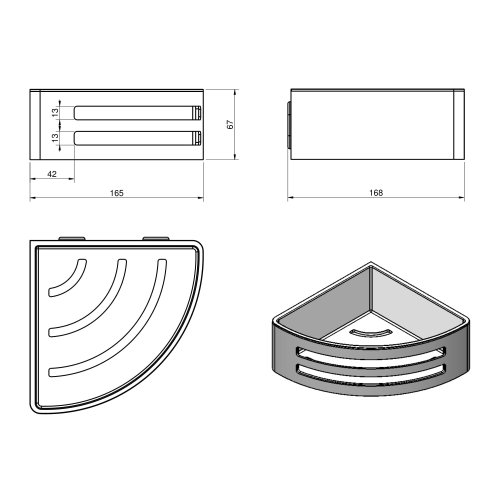 Полка Volle Teo 15-88-756W