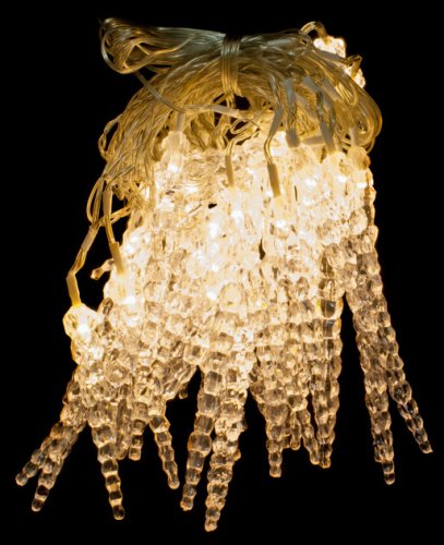 Гирлянда новогодняя Anna's Collection Сосульки 11м теплый белый