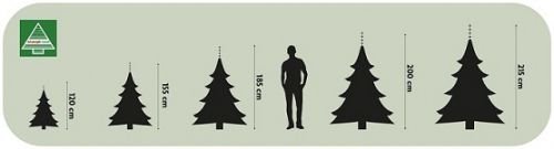 Искусственная ель Triumph Tree Hallarin зеленая с инеем 1,85м