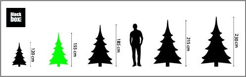 Искусственная сосна Black Box Trees Millington зеленая со снегом 1,55м