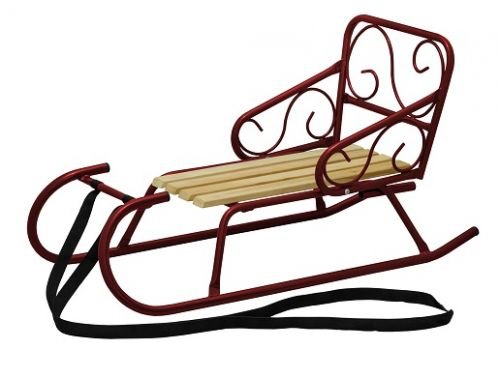 Санки Snower Морозко бордовые