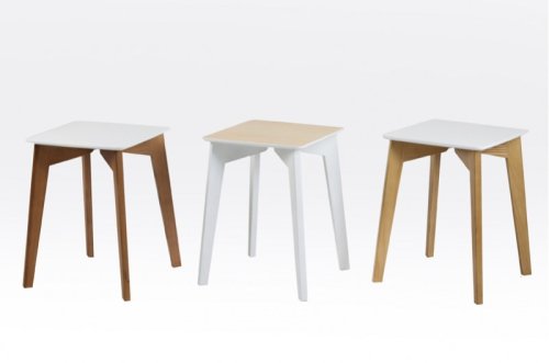 Табурет МІКС-меблі Сингл ніжки білі