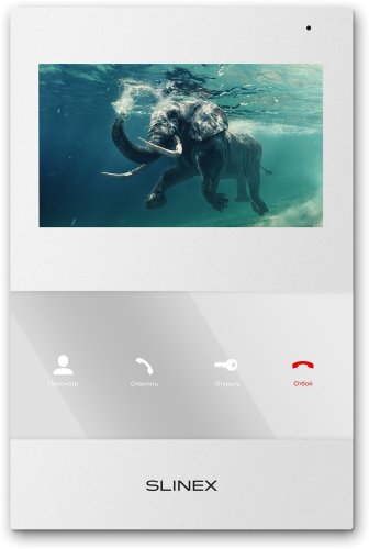 Комплект відеодомофона Slinex SQ-04M White + Панель Slinex ML-16HR Black