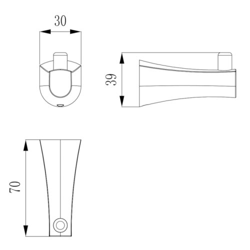 Крючок Imprese Cuthna 100280 zlato
