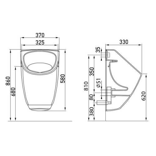 Писсуар Volle Maro 13-52-888Т