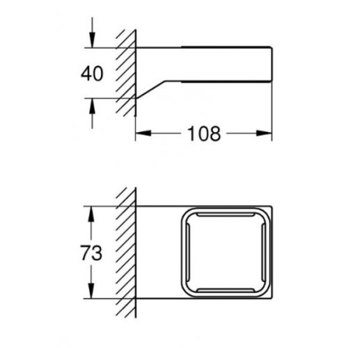 Держатель для аксессуаров Grohe Selection Cube 40865000