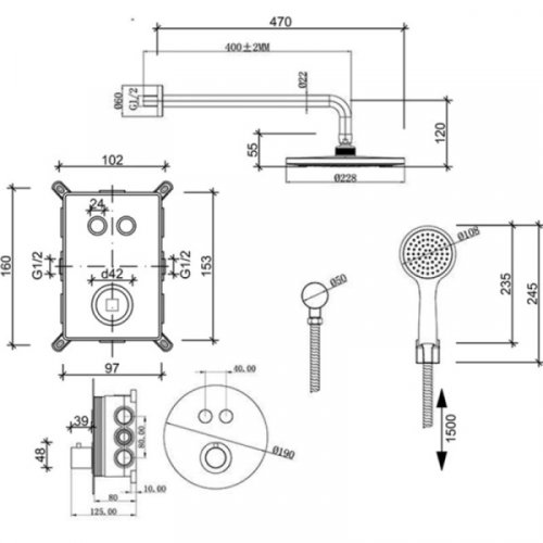 Душова система Q-tap Inspai-Therm CRM T20250102 (QTINSTHERMT20250102)