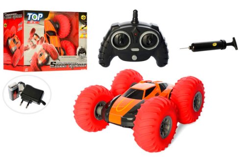 Перевёртыш на радиоуправлении YinRun Speed Cyclone с надувными колесами (на бат., оранжевый)