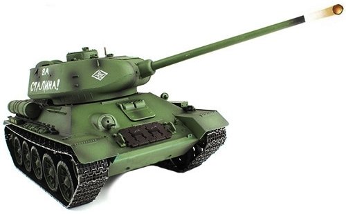 Танк на радиоуправлении 1:16 Heng Long T-34 с пневмопушкой и и/к боем (Upgrade)
