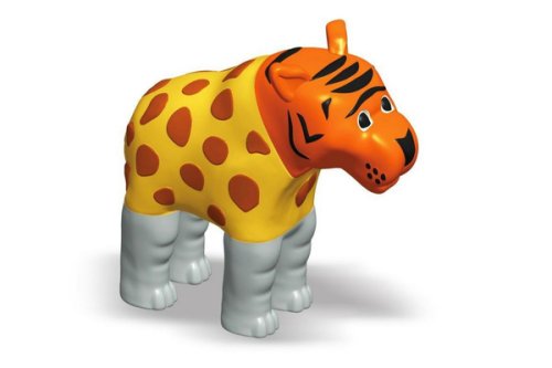 Пазл 3D детский магнитные животные POPULAR Playthings Mix or Match (тигр, крокодил, слон, жираф)