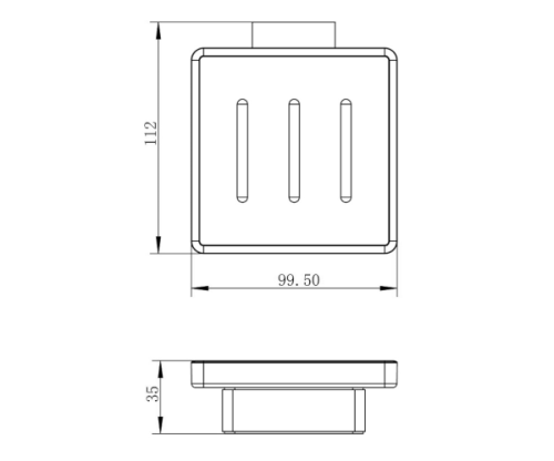 Мыльница Imprese Bitov 110300