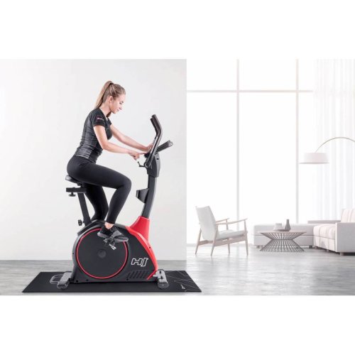Велотренажер электромагнитный Hop-Sport HS-095H Strike черный + мат