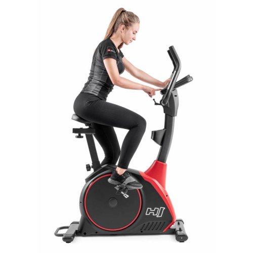 Велотренажер электромагнитный Hop-Sport HS-095H Strike черный + мат