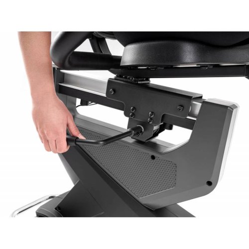 Горизонтальний велотренажер Hop-Sport HS-300L Canion з телеметричним поясом + мат під тренажер