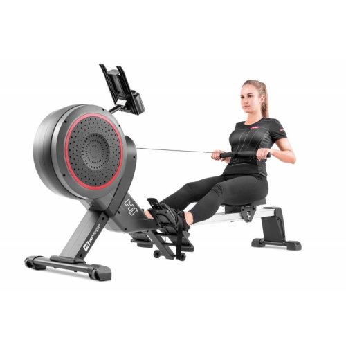 Гребной тренажер аэромагнитный Hop-Sport HS-100AR Roam серый