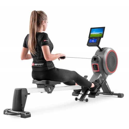 Гребной тренажер аэромагнитный Hop-Sport HS-100AR Roam серый