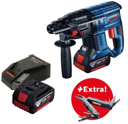 Аккумуляторный перфоратор Bosch Professional GBH 180-LI + мультитул (0615990L01)