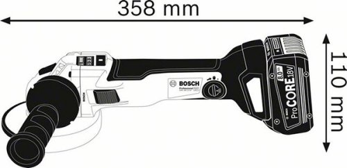 Аккумуляторная болгарка Bosch Professional GWS 18V-10 C (06019G310D)
