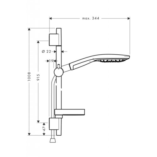 Душевой гарнитур Hansgrohe Raindance Select S 150 27803000