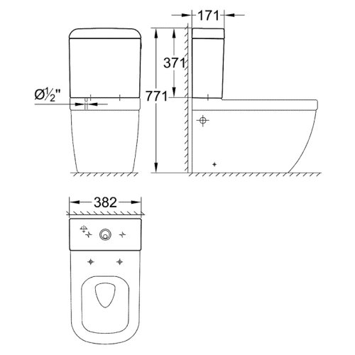 Бачок Grohe Euro Ceramic 39332000