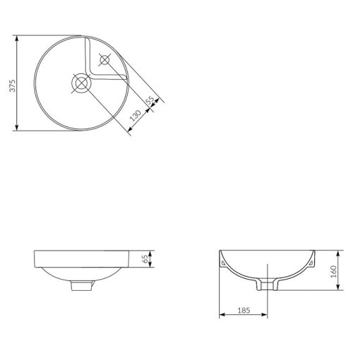 Умывальник Cersanit Crea 38 178712
