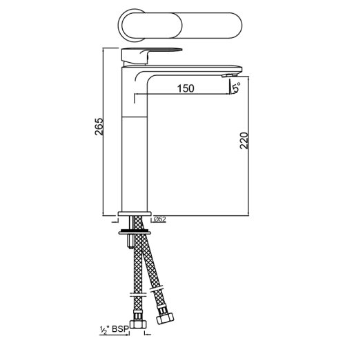 Смеситель для умывальника Jaquar Opal Prime OPP-CHR-15005BPM