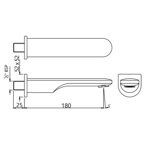Излив Jaquar Opal Prime SPJ-CHR-15429PM