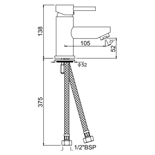 Смеситель для умывальника Jaquar Florentine FLR-CHR-5001B