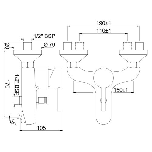 Змішувач для ванни Jaquar Florentine FLR-CHR-5119