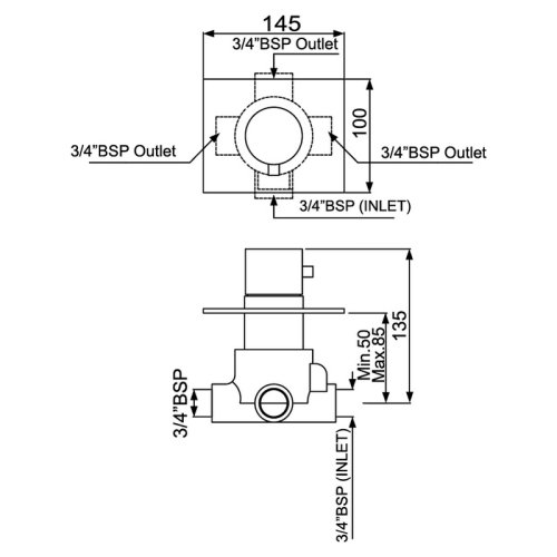 Вентиль Jaquar Florentine FLR-CHR-5287