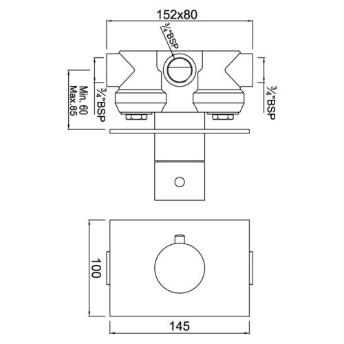 Смеситель скрытого монтажа Jaquar Florentine FLR-CHR-5679