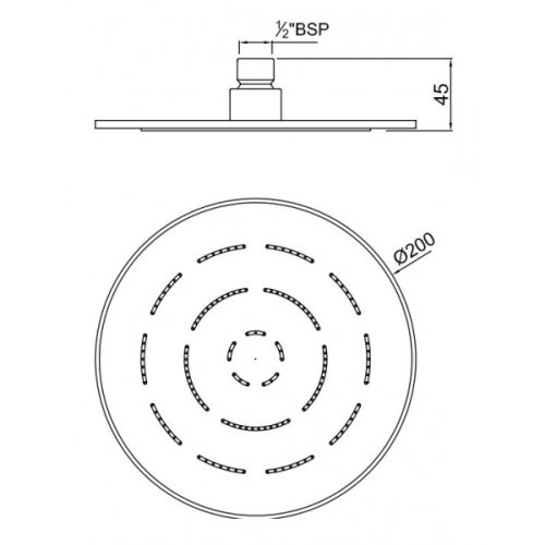 Верхний душ Jaquar Maze OHS-CHR-1613