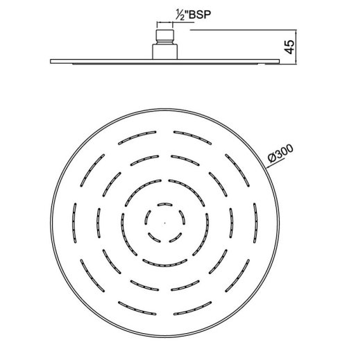 Верхний душ Jaquar Maze OHS-CHR-1633