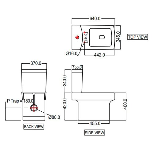 Унитаз Jaquar Fonte FNS-WHT-40751PSM