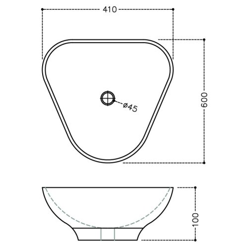 Умывальник Jaquar Lyric 60 LYS-WHT-38901N