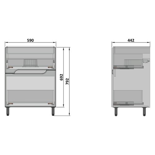 Тумба под умывальник Nautilus Prime 60 93620