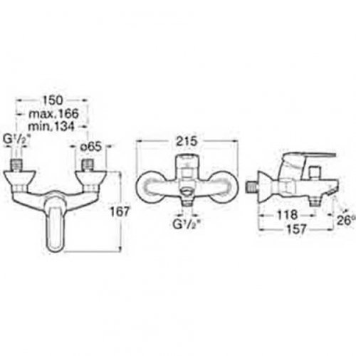 Смеситель для ванной Roca Victoria-N A5A0225C00