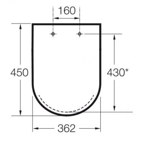 Крышка+сидение Roca Meridian-N A8012A0004