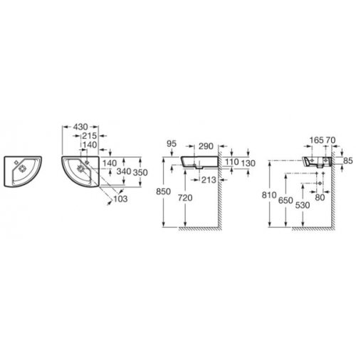 Умывальник Roca Hall 43 A327623000