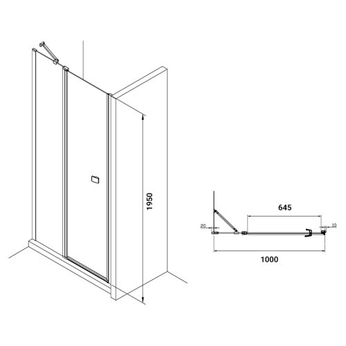 Душевая дверь Roca Capital AM4610012M
