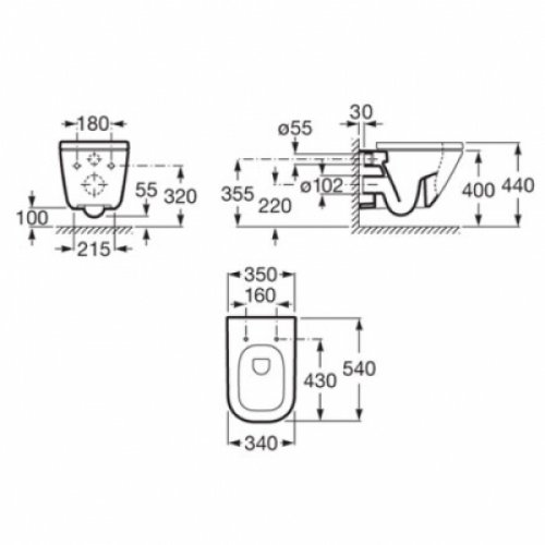 Набор инсталляция Geberit Duofix с унитазом Roca GAP Clean Rim