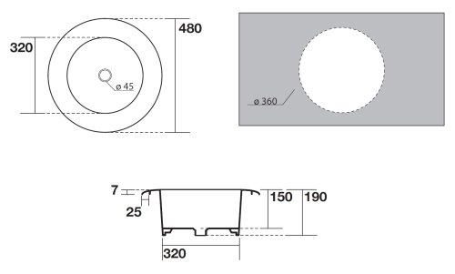 Умывальник AXA Skyland 48 3213201
