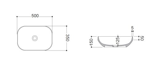 Умывальник AXA Decus 50x35 8520009