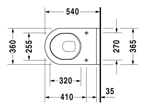 Подвесной унитаз Duravit Starck 3 2200090000