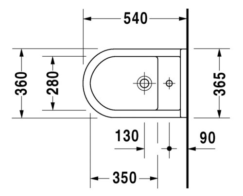 Биде Duravit Starck 3 2230150000