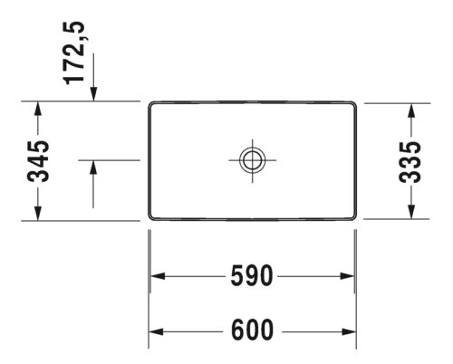 Умывальник Duravit DuraSquare 2355600000