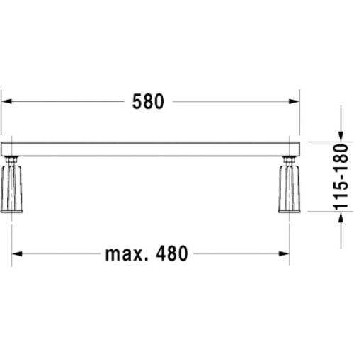 Ножки Duravit D-Code 790127000000000