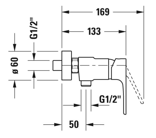 Смеситель для душа Duravit B.1 B14230000010