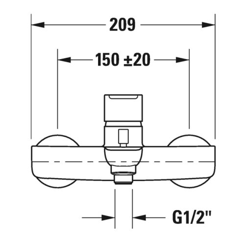 Смеситель для ванной Duravit B.1 B15230000010
